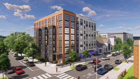 Rendering of 10th and V apartment