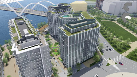 Rendering of Riverfront Development